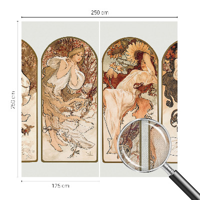 Peel and stick wall mural for bedroom featuring a close-up artistic depiction of a woman's pores