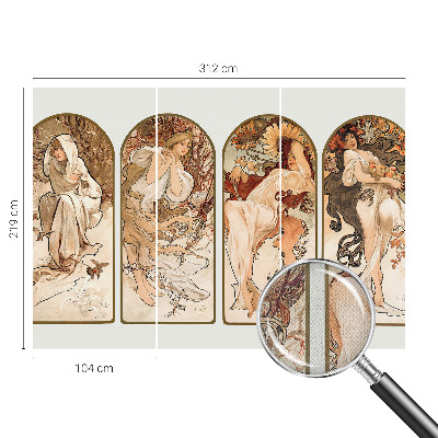 Peel and stick wall mural for bedroom Women's pores