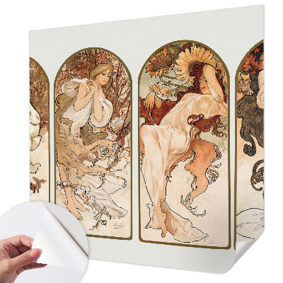 Peel and stick wall mural for bedroom featuring a close-up artistic depiction of a woman's pores