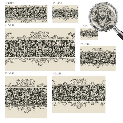 Peel and stick wall mural for kids' room with mythological motifs