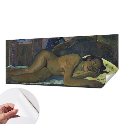 Peel and stick wall mural for bedroom with an exotic peaceful design