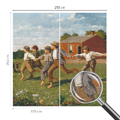 3D photo wallpaper mural with a joyful, fun design
