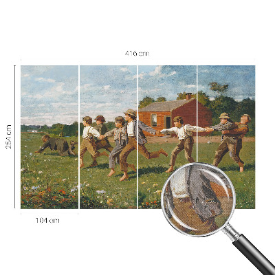 3D photo wallpaper mural with a joyful, fun design