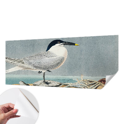 Stick-on wall mural with an ornithological design