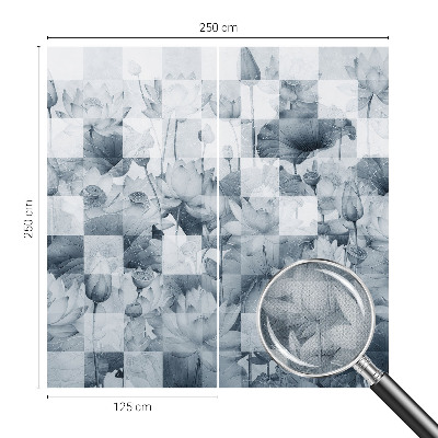 Baby room wall mural Lotus flowers