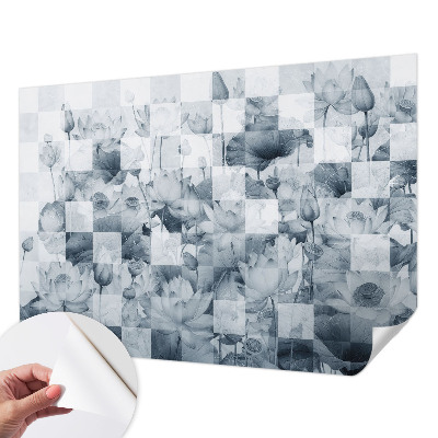 Baby room wall mural Lotus flowers