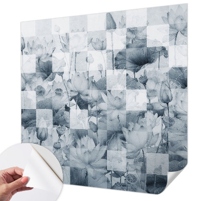 Baby room wall mural Lotus flowers