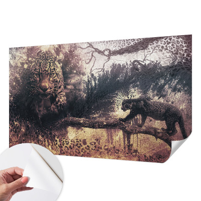 Peel and stick wallpaper mural Forest theme