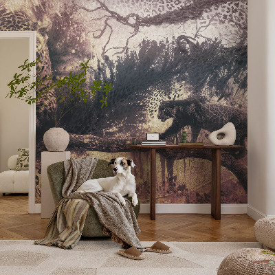 Peel and stick wallpaper mural Forest theme