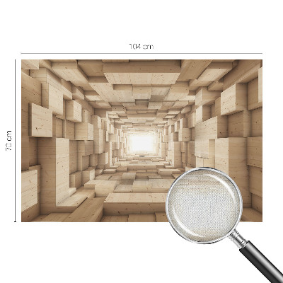 Self-adhesive photo wallpaper Wooden tunnel