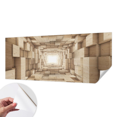Self-adhesive photo wallpaper Wooden tunnel
