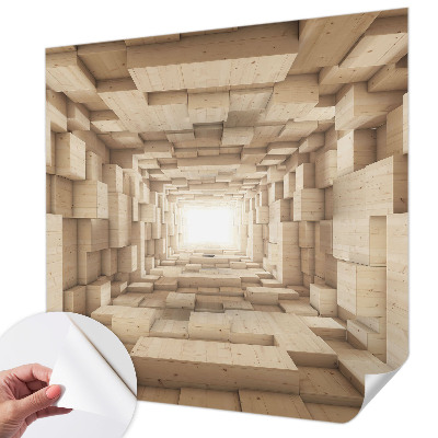 Self-adhesive photo wallpaper Wooden tunnel