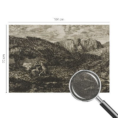 Removable wall mural Mountain journey