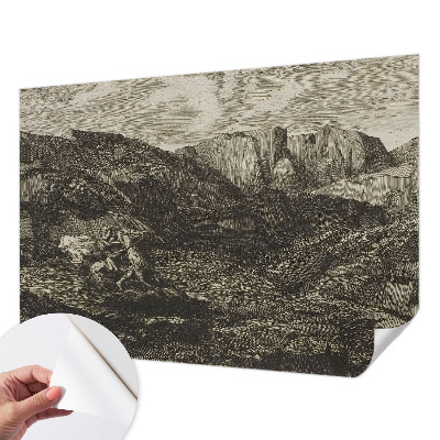 Removable wall mural Mountain journey