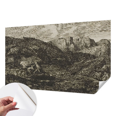 Removable wall mural Mountain journey