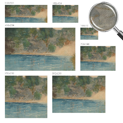 3D photo wallpaper mural Tropical shore
