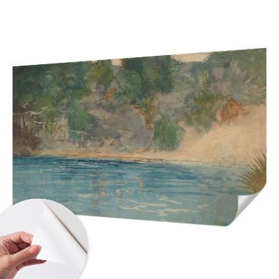 3D photo wallpaper mural Tropical shore