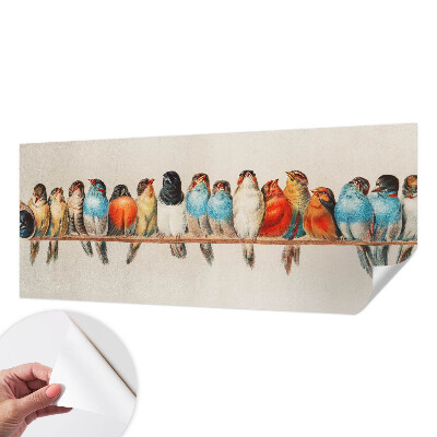Peel and stick wallpaper mural Birds on a branch