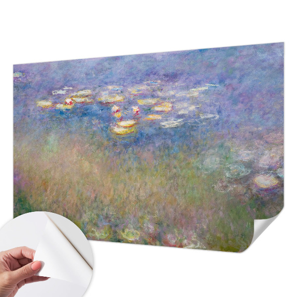 Self-adhesive photo wallpaper with a water lilies motif