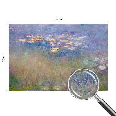 Self-adhesive photo wallpaper with a water lilies motif