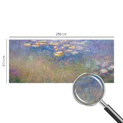 Self-adhesive photo wallpaper with a water lilies motif