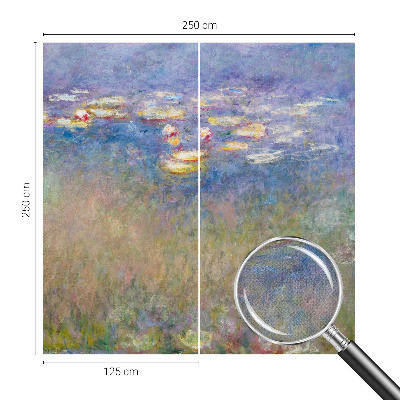 Self-adhesive photo wallpaper with a water lilies motif