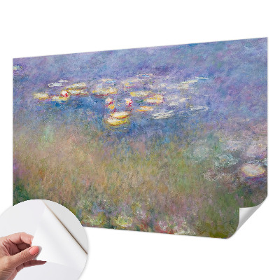Self-adhesive photo wallpaper with a water lilies motif