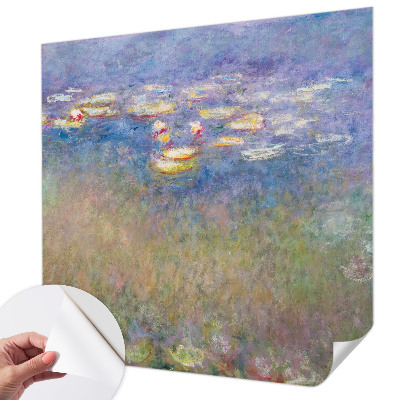 Self-adhesive photo wallpaper with a water lilies motif