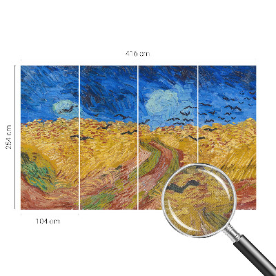 Stick-on wall mural Field landscape