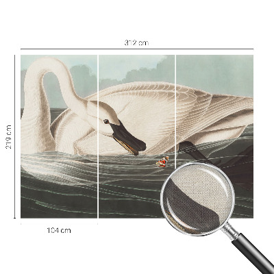 Removable wall mural featuring a harmony of nature design