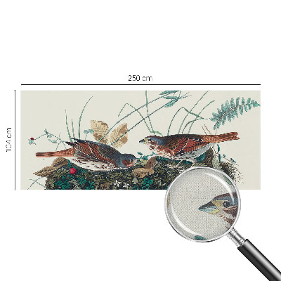Removable wall mural wallpaper with a nature-inspired charm