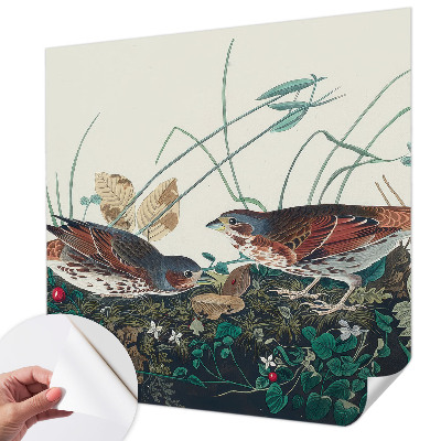 Removable wall mural wallpaper with a nature-inspired charm