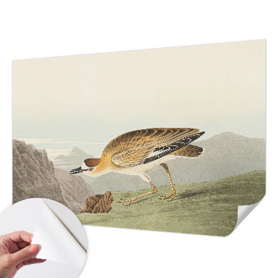 Peel and stick wall mural for living room Mountain bird
