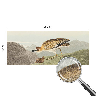Peel and stick wall mural for living room Mountain bird