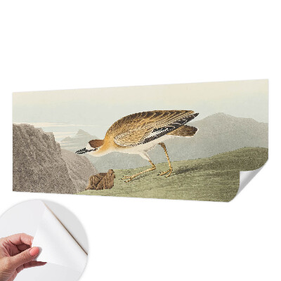 Peel and stick wall mural for living room Mountain bird