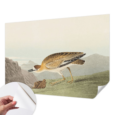 Peel and stick wall mural for living room Mountain bird