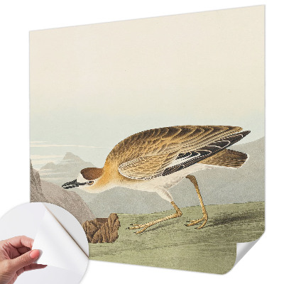 Peel and stick wall mural for living room Mountain bird