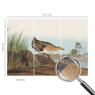 Peel and stick wall mural for bedroom with a natural scene motif