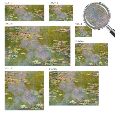 Peel and stick wall mural for kids' room with a water lily motif
