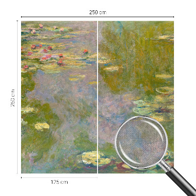Peel and stick wall mural for kids' room Water lilies