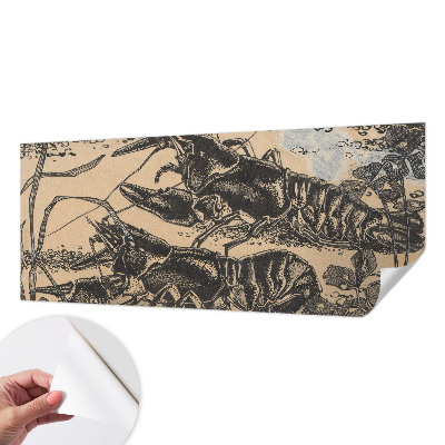 3D wall mural Water crayfish