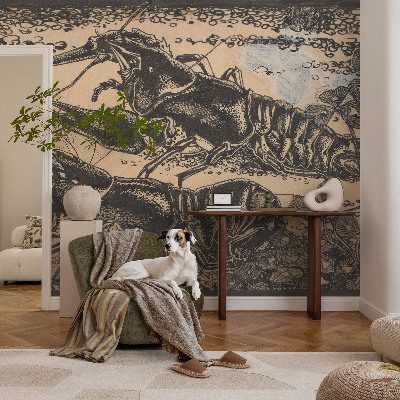3D wall mural Water crayfish