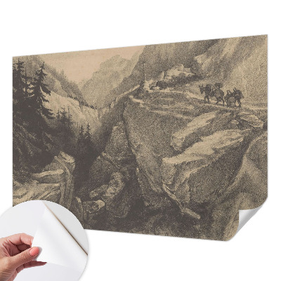 3D photo wallpaper mural Picturesque mountains