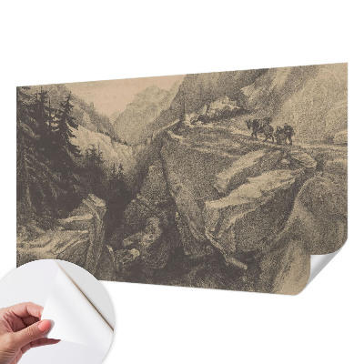 3D photo wallpaper mural Picturesque mountains