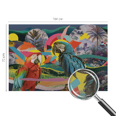 Nursery wall mural Exotic birds