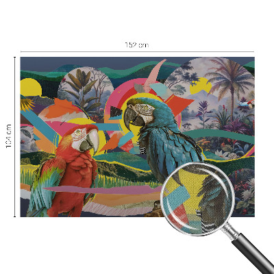 Nursery wall mural Exotic birds