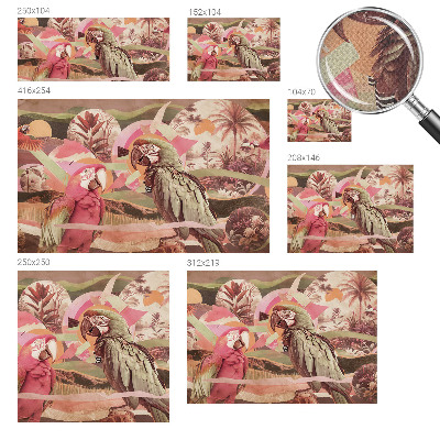 Peel and stick wall mural Tropical birds