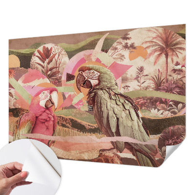 Peel and stick wall mural Tropical birds