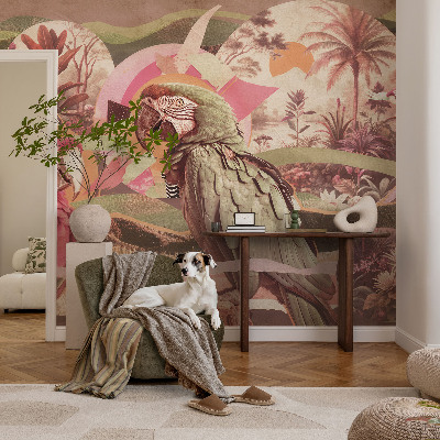 Peel and stick wall mural Tropical birds