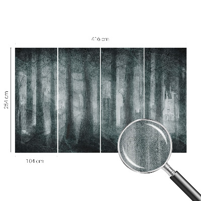 Children's wall mural Mysterious forest